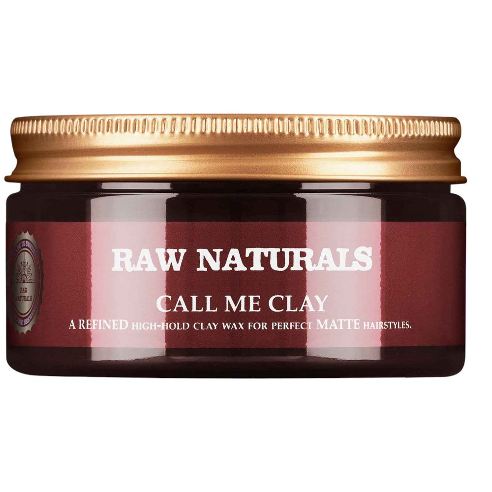 Raw Naturals Call Me Clay – Hair Styling Clay for Men, 7/10, 100 ml