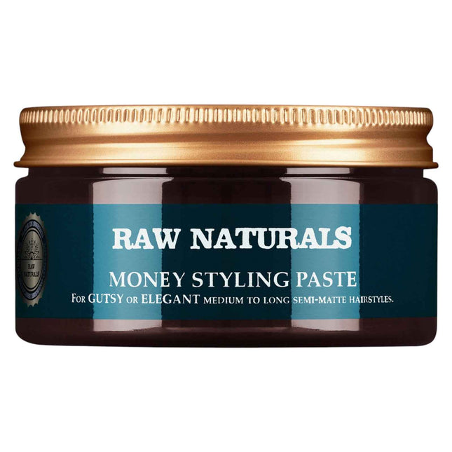 Raw Naturals Money Styling Paraben-Free – Hair Styling Paste for Men, Firm Hold, Medium to high, Hair, 100 ml