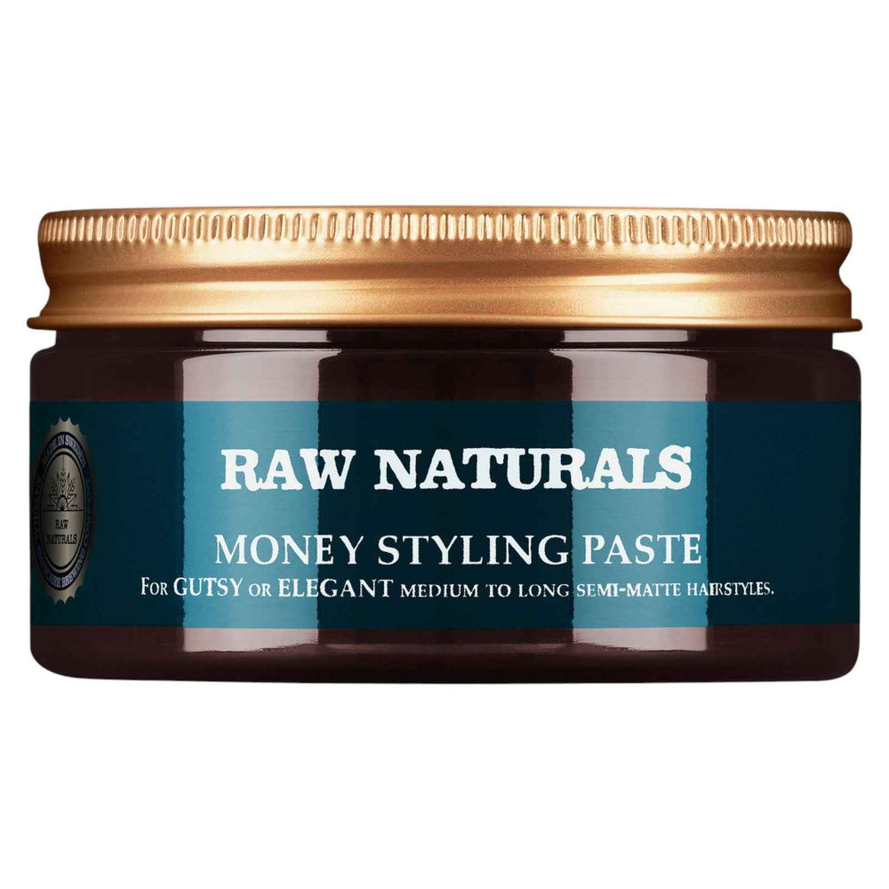 Raw Naturals Money Styling Paraben-Free – Hair Styling Paste for Men, Firm Hold, Medium to high, Hair, 100 ml