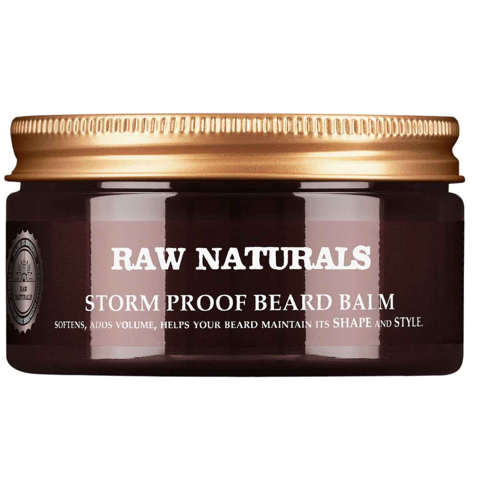 Raw Naturals Storm Proof 100% vegan – Beard Balm for Men, Softening, 100 ml