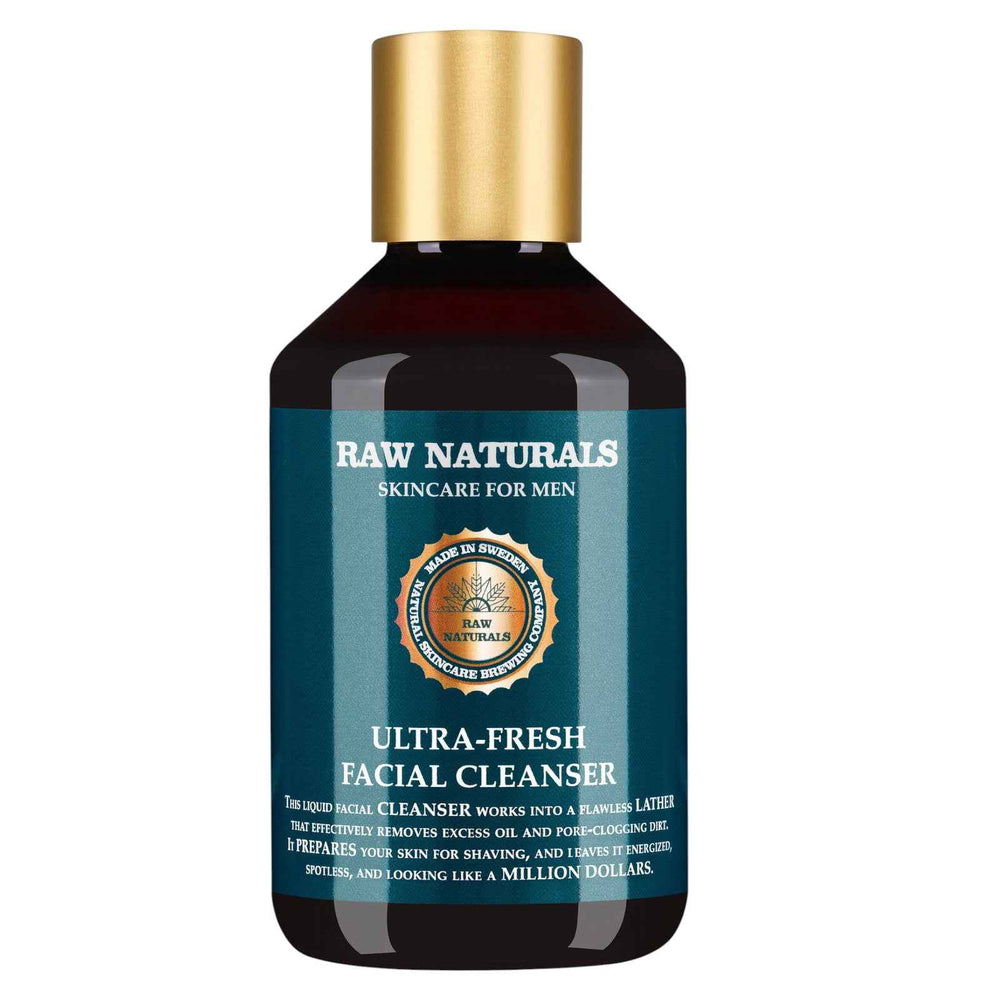 Raw Naturals Ultra-Fresh Facial Cleanser Energizing – Cleansing Gel for Men, For Face, 250 ml