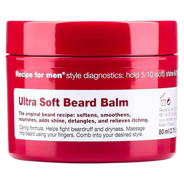 Recipe for Men Ultra Soft Beard Balm, Beard Balm, Softening, 80 ml