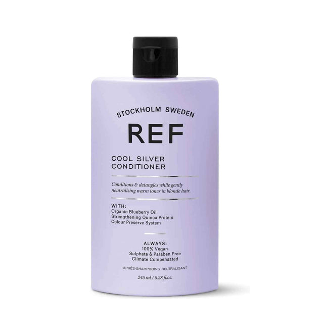 Ref Stockholm Cool Silver Sulfates-Free – Hair Conditioner Unisex, Neutralising Warm Tones, 245 ml
