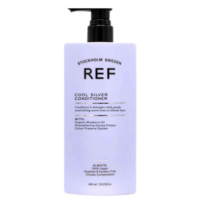 Ref Stockholm Cool Silver Sulfates-Free – Hair Conditioner Unisex, Neutralising Warm Tones, 600 ml