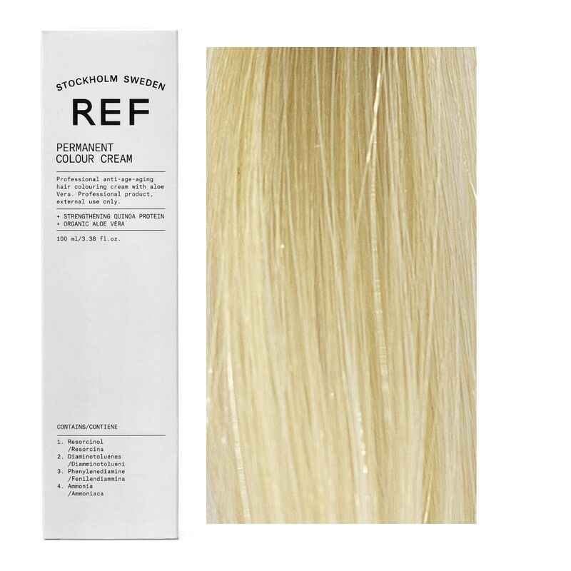 Ref Stockholm Permanent Colour Vegan – Permanent Hair Dye for Women, 12.0 Special Natural H/L Blonde, 100 ml