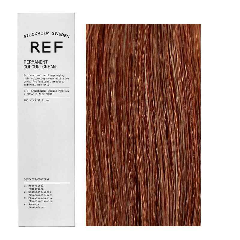 Ref Stockholm Permanent Colour Vegan – Permanent Hair Dye, 7.43 Golden Copper Blonde, 100 ml