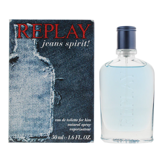 Replay Jeans Spirit! – Eau de Toilette for Men, 50 ml