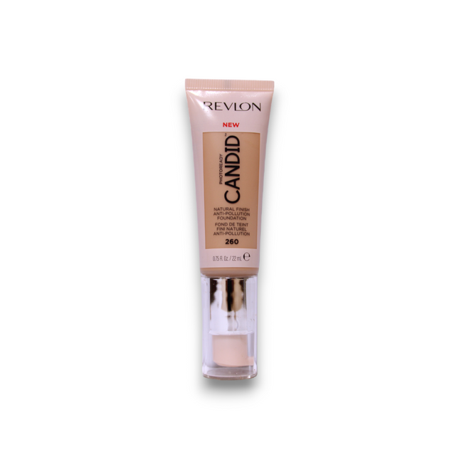 Revlon PhotoReady Candid Natural Finish – Cream Foundation for Women, 260, Chai, 22 ml