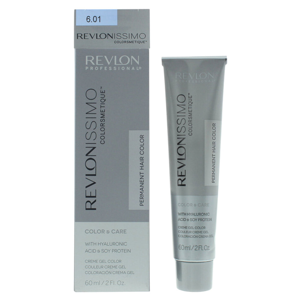 Revlon Revlonissimo Colorsmetique Carmel – Permanent Hair Dye for Women, 6.01 Dark Natural Ash Blonde, 60 ml