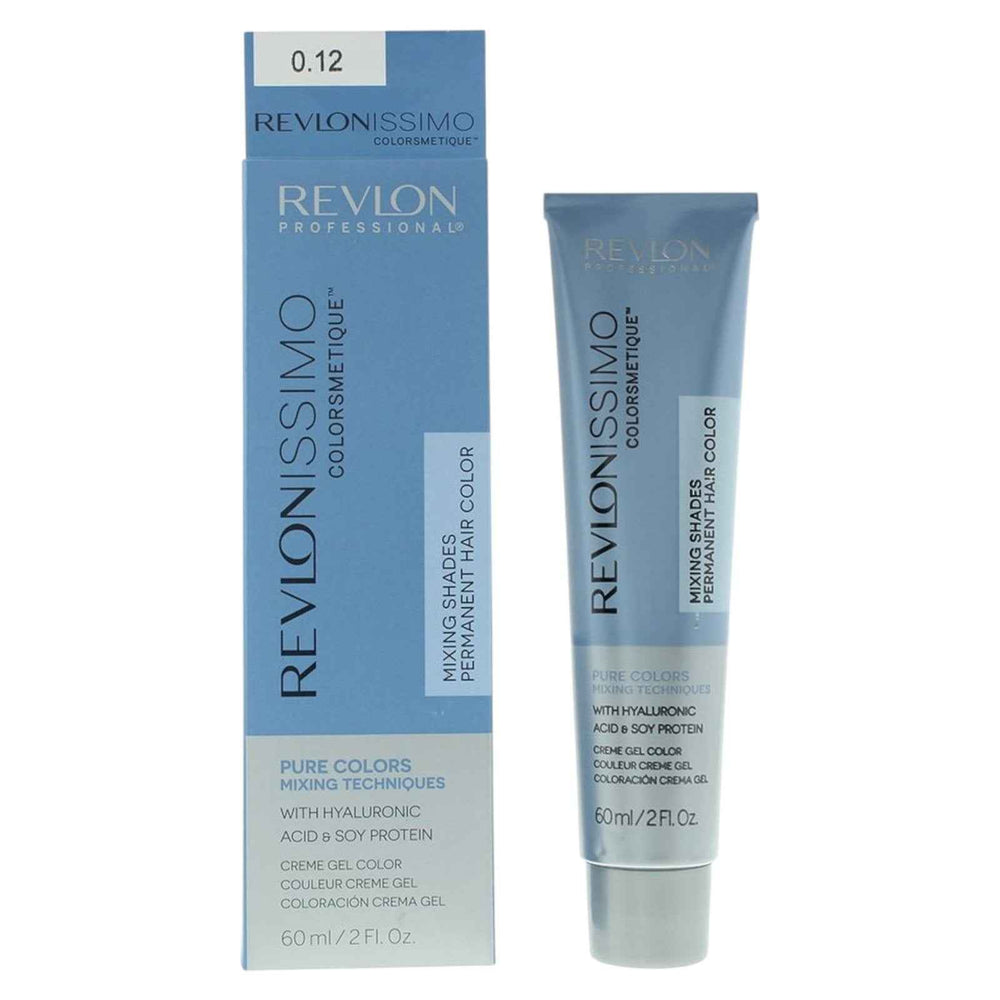 Revlon Revlonissimo Colorsmetique Color & Care Complex – Permanent Hair Dye Unisex, 0.12 Iridescent Grey, 60 ml