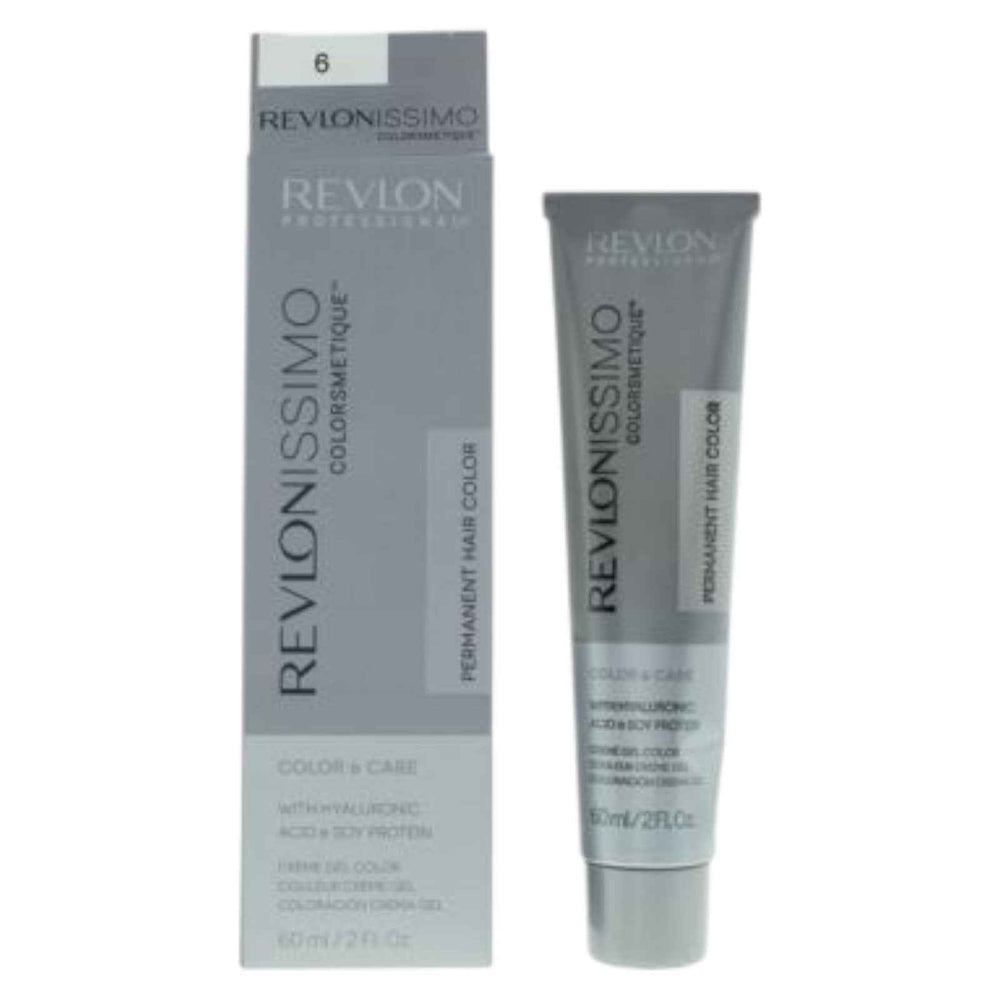 Revlon Revlonissimo Colorsmetique Hyaluronic Acid – Permanent Hair Dye Unisex, 6 6 Dark Blonde, 60 ml