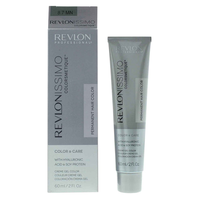 Revlon Revlonissimo Colorsmetique Hyaluronic Acid – Permanent Hair Dye Unisex, 8.7MN Light Blonde Maximum, 60 ml