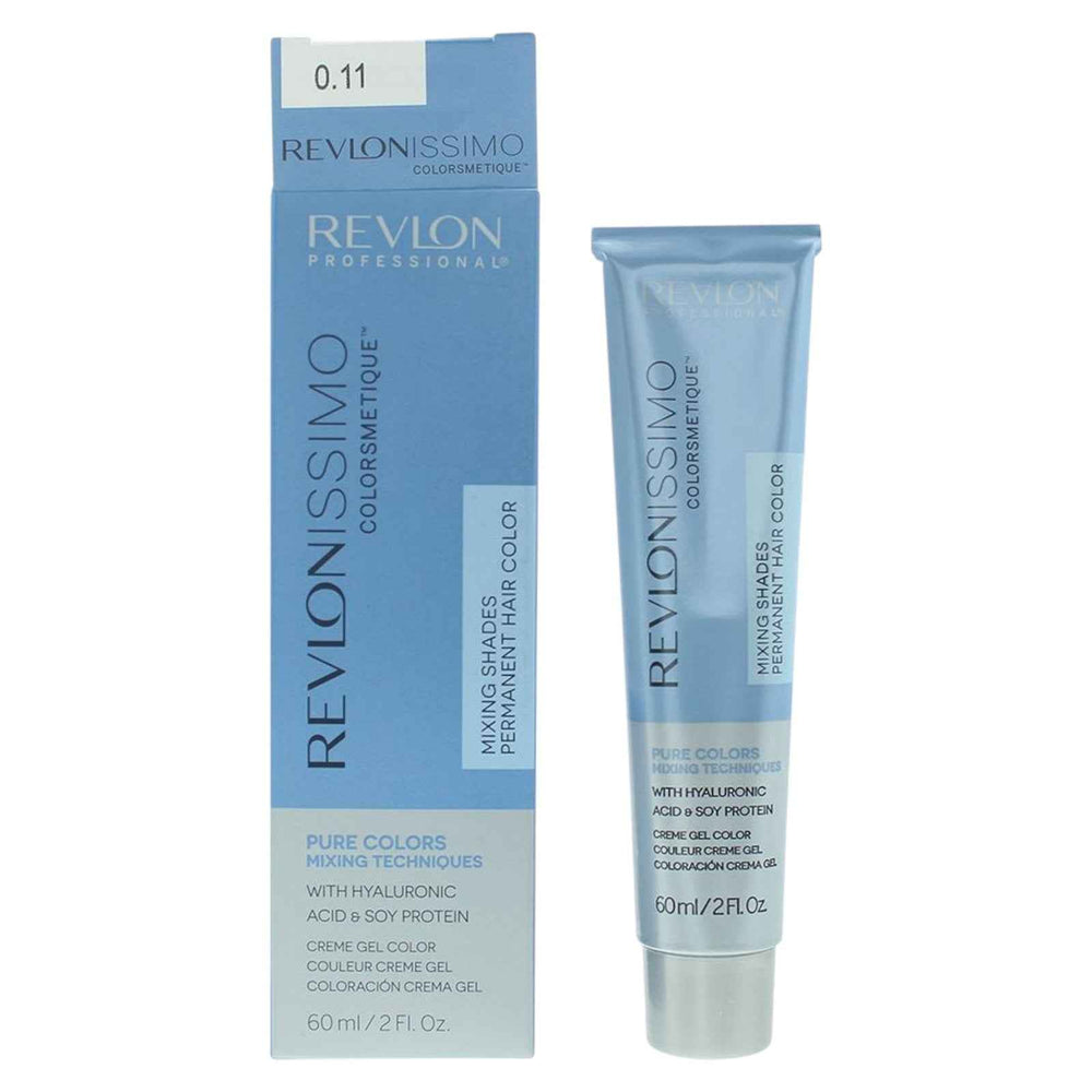Revlon Revlonissimo Colorsmetique Nourishing – Permanent Hair Dye Unisex, 0.11 Grey, 60 ml
