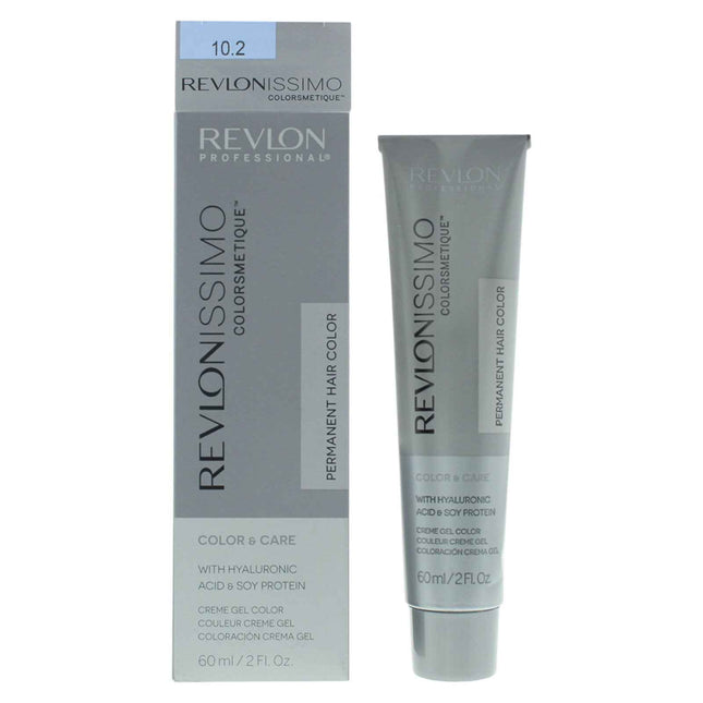 Revlon Revlonissimo Colorsmetique – Permanent Hair Dye for Women, 10.2 10.2 Pale Iridescent Blonde, 60 ml