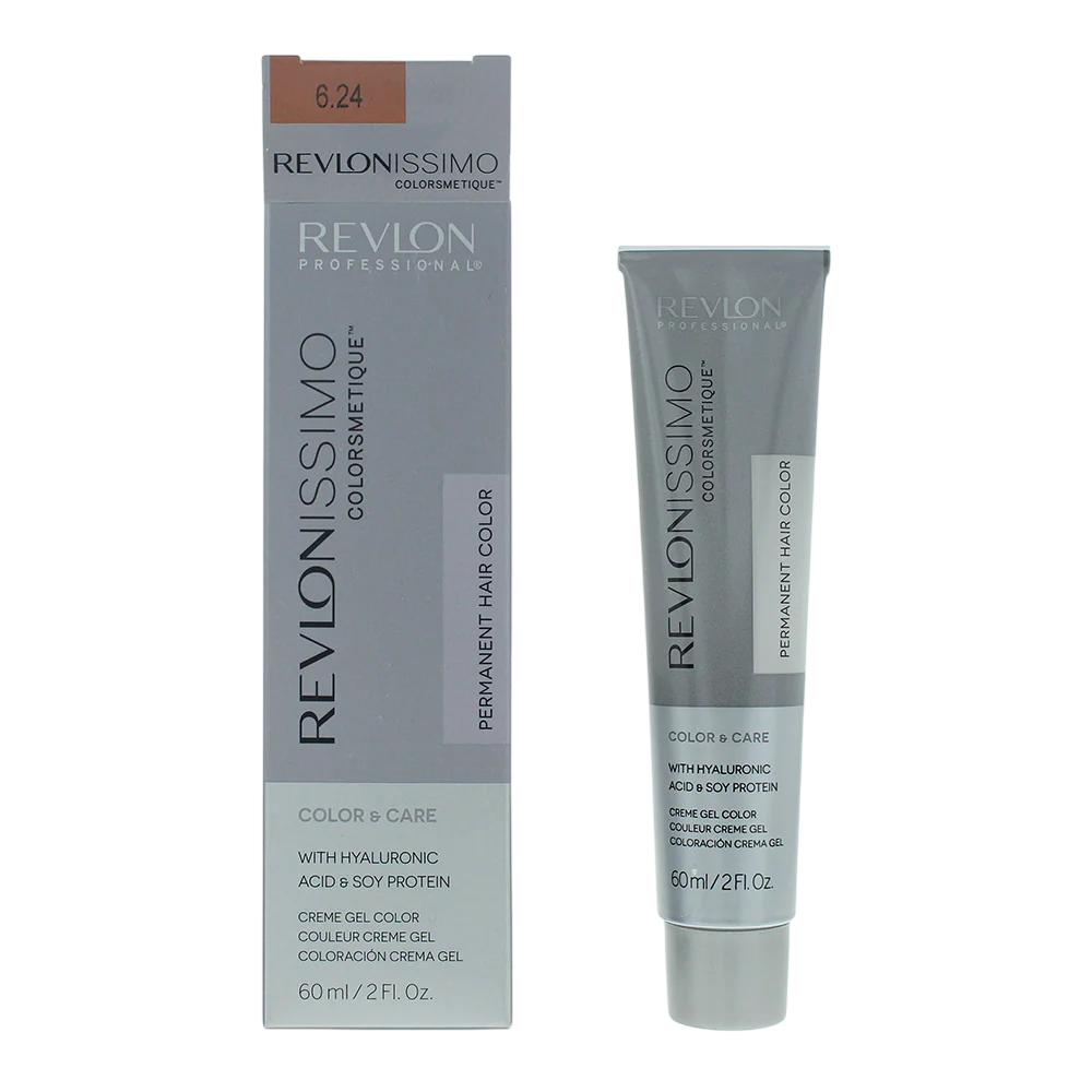 Revlon Revlonissimo Colorsmetique – Permanent Hair Dye for Women, 6.24 Dark Coppery Pearl Blonde, 60 ml