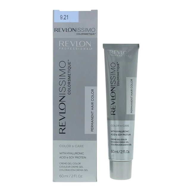 Revlon Revlonissimo Colorsmetique – Permanent Hair Dye for Women, 9.21 Very Light Iridescent Ash Blonde, 60 ml