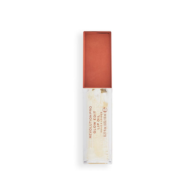 Revolution Pro Glow Edit Shimmer – Lip Oil for Women, Clear, 8 ml