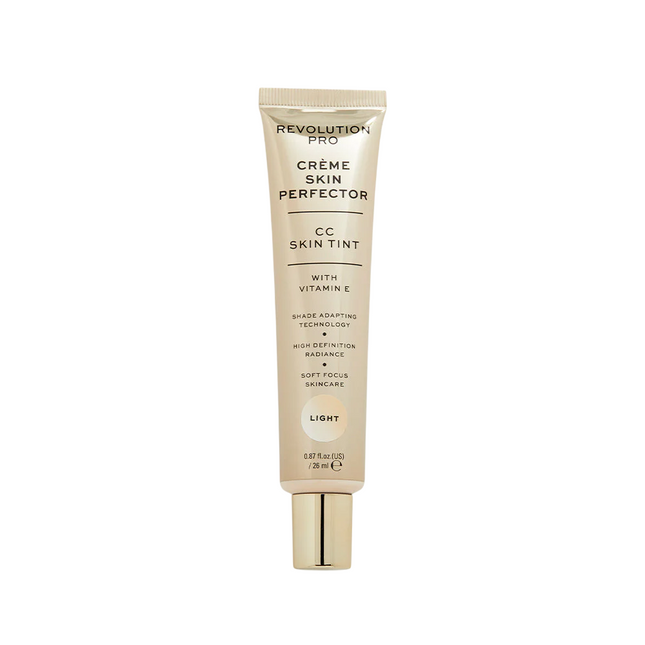 Revolution Pro Perfecting Skin Tint Vitamin E Natural Radiance – CC Cream for Women, Light, 26 ml