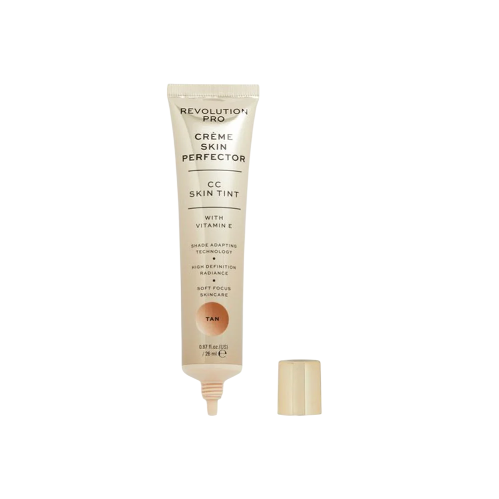 Revolution Pro Perfecting Skin Tint Vitamin E Natural Radiance – CC Cream for Women, Tan, 26 ml