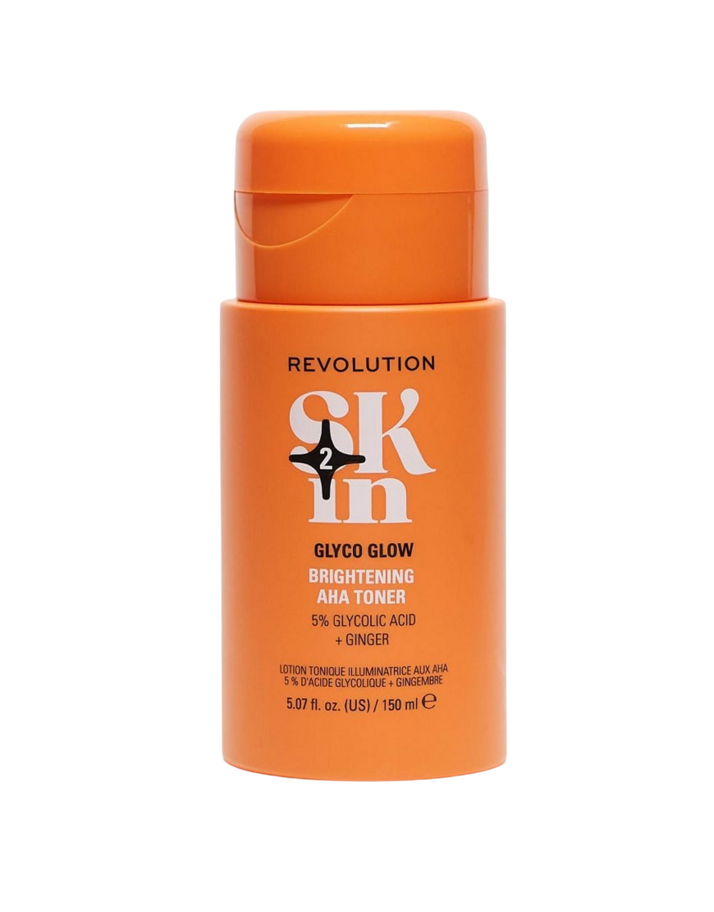Revolution Skincare Glyco Glow 5% Glycolic Acid & Ginger Brightening – Tonic Lotion for Women, For Face, 150 ml