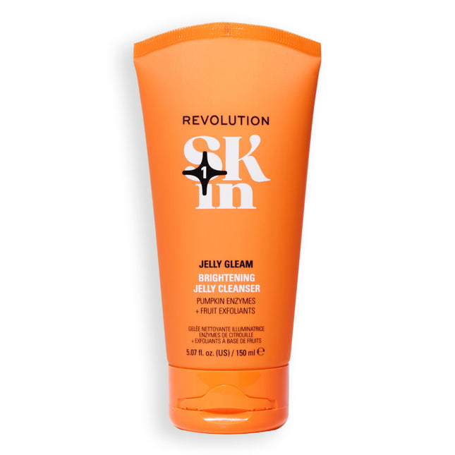 Revolution Skincare Jelly Gleam – Exfoliating Cleanser for Women, 150 ml