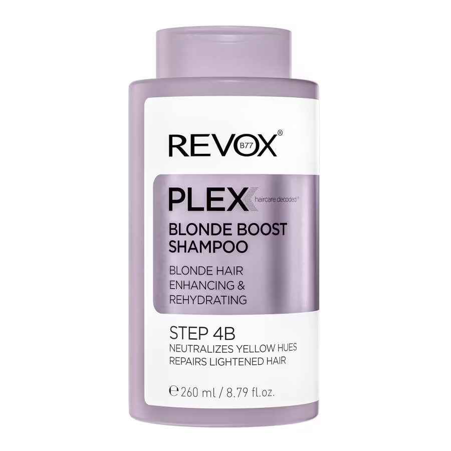 Revox B77 Plex Step 4B – Hair Shampoo for Women, For Neutralisation Of Yellow Tones, 260 ml