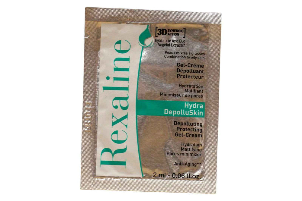 Rexaline 3D Hydra-Depolluskin Hyaluronic Acid Anti-Pollution – Gel Cream for Women, For Face, 2 ml Sample