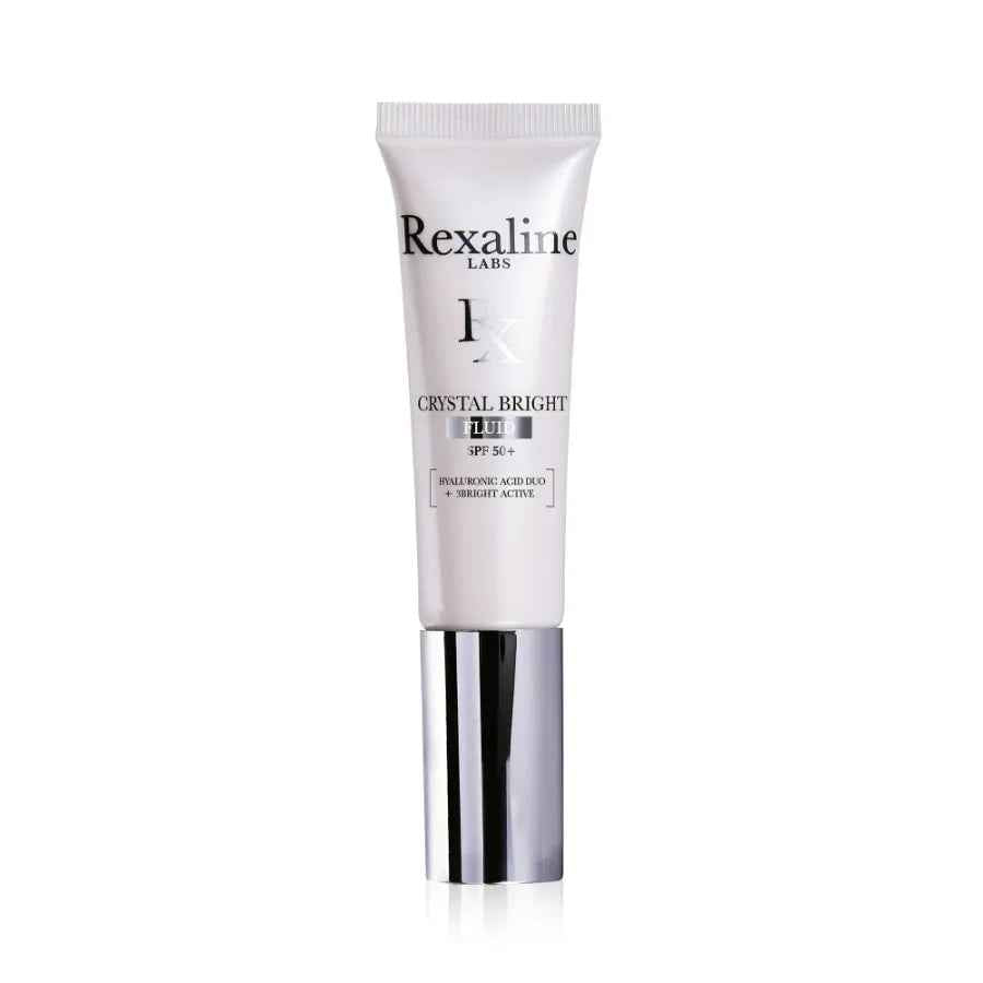 Rexaline Crystal Bright Hyaluronic Acid + 3 Bright Active Illuminating – Fluid for Women, For Face, SPF 50+, 30 ml
