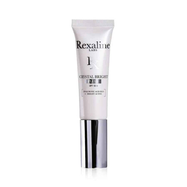 Rexaline Crystal Bright Hyaluronic Acid + 3 Bright Active Illuminating – Fluid for Women, For Face, SPF 50+, 30 ml Tester
