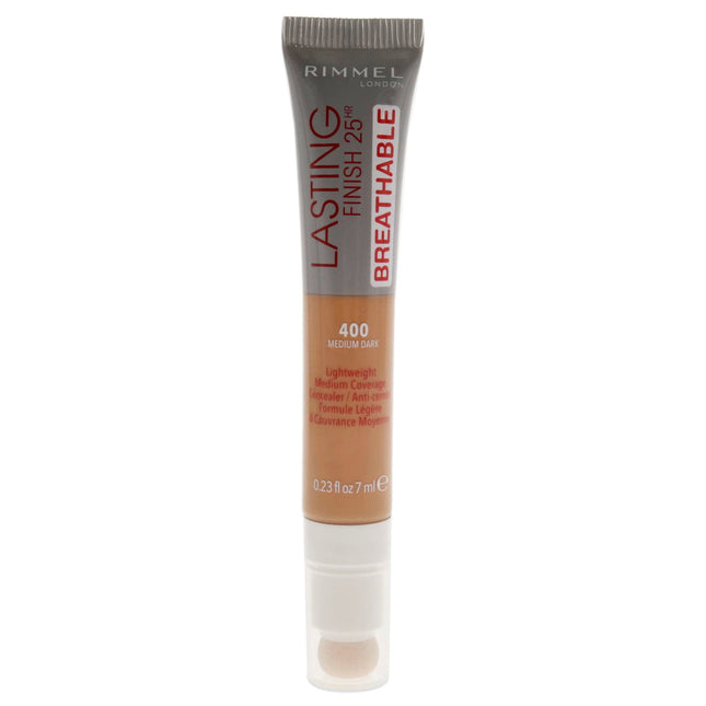 Rimmel London Lasting Finish Natural Medium Coverage – Cream Concealer for Women, 400, Medium Dark, 7 ml