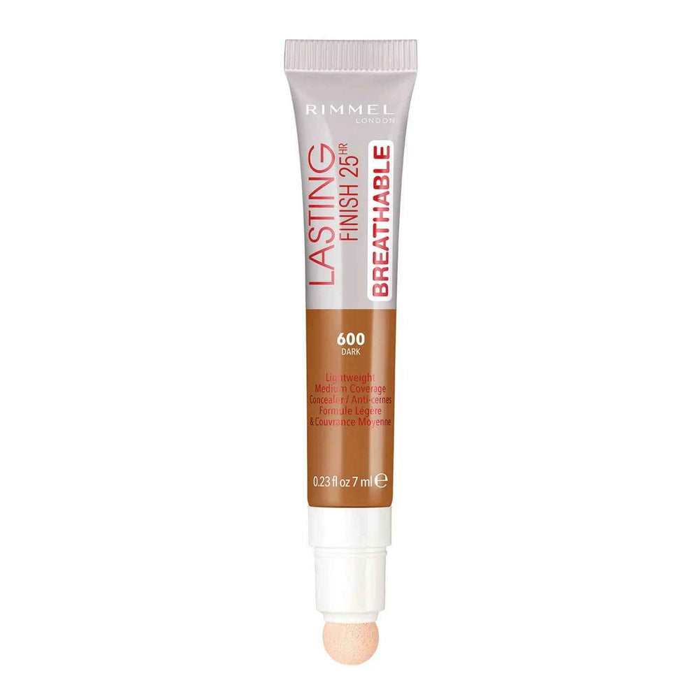 Rimmel London Lasting Finish Natural Medium Coverage – Cream Concealer for Women, 600, Dark, 7 ml