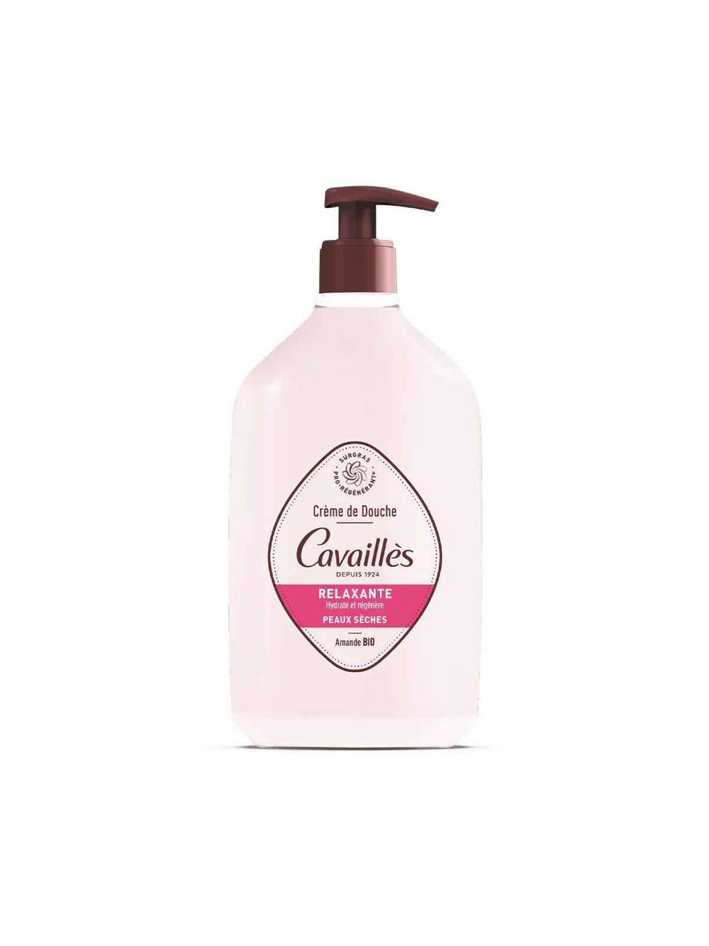 Roge Cavailles Bio Almond Hydrating & Regenerating – Shower Cream for Women, 750 ml