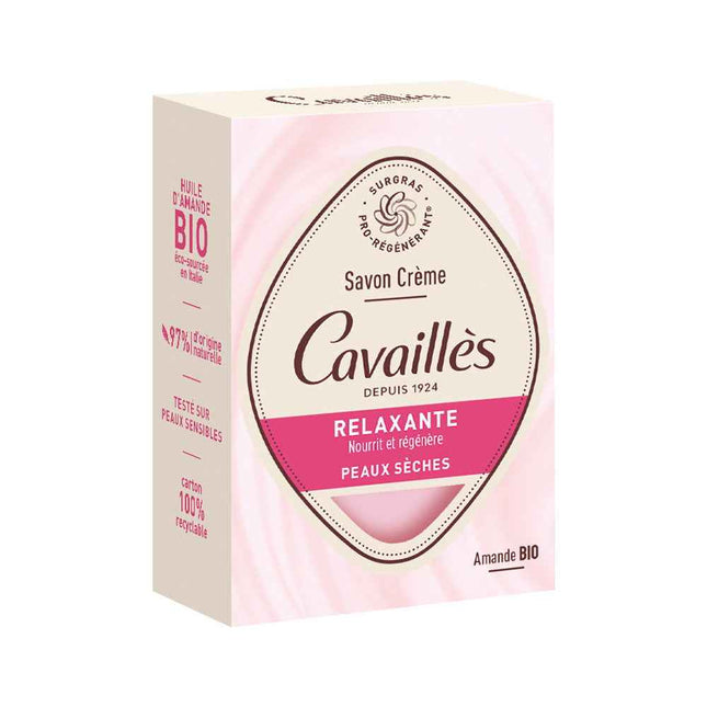 Roge Cavailles Pro-Regenerating Almond Nourishes & Repairs – Soap Bar for Women, 100 g