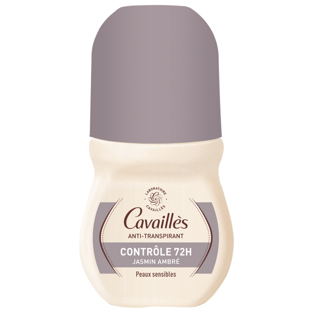 Roge Cavailles Controle 72h Protection Jasmin Ambre – Deodorant Roll-On for Women, 50 ml