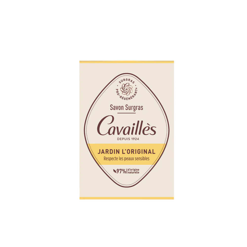 Roge Cavailles Jardin L'Original Regenerating – Soap Bar for Women, 100 g