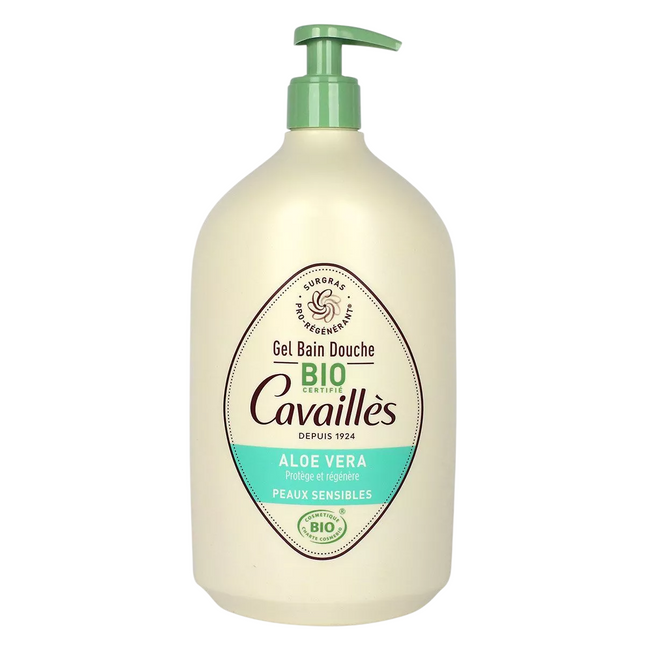 Roge Cavailles Aloe Vera Regenerating – Shower Gel for Women, For Sensitive Skin, 1000 ml