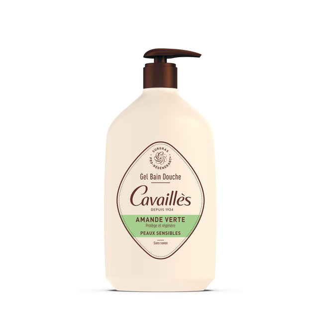 Roge Cavailles Green Almond Regenerating – Shower Gel for Women, For Sensitive Skin, 1000 ml