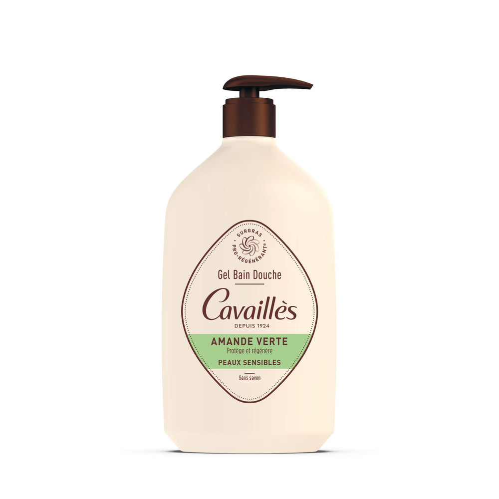 Roge Cavailles Green Almond Regenerating – Shower Gel for Women, For Sensitive Skin, 1000 ml