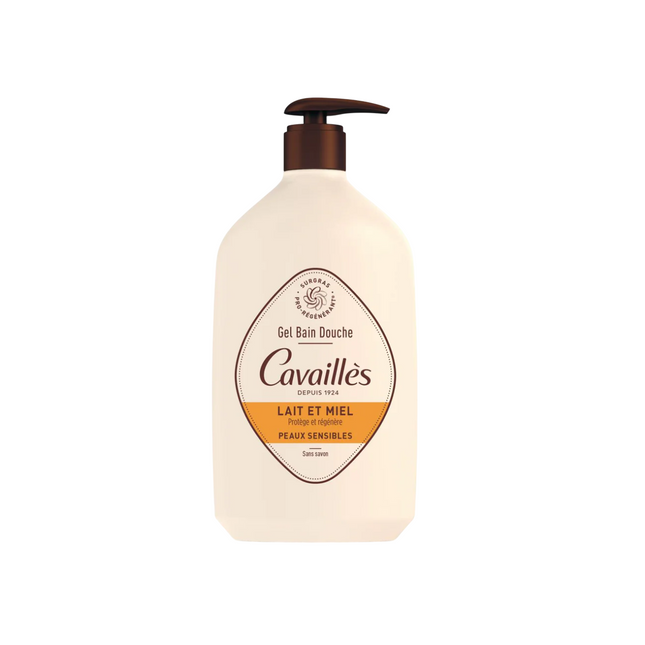 Roge Cavailles Milk & Honey Hydrating & Regenerating – Bath Milk for Women, 1000 ml