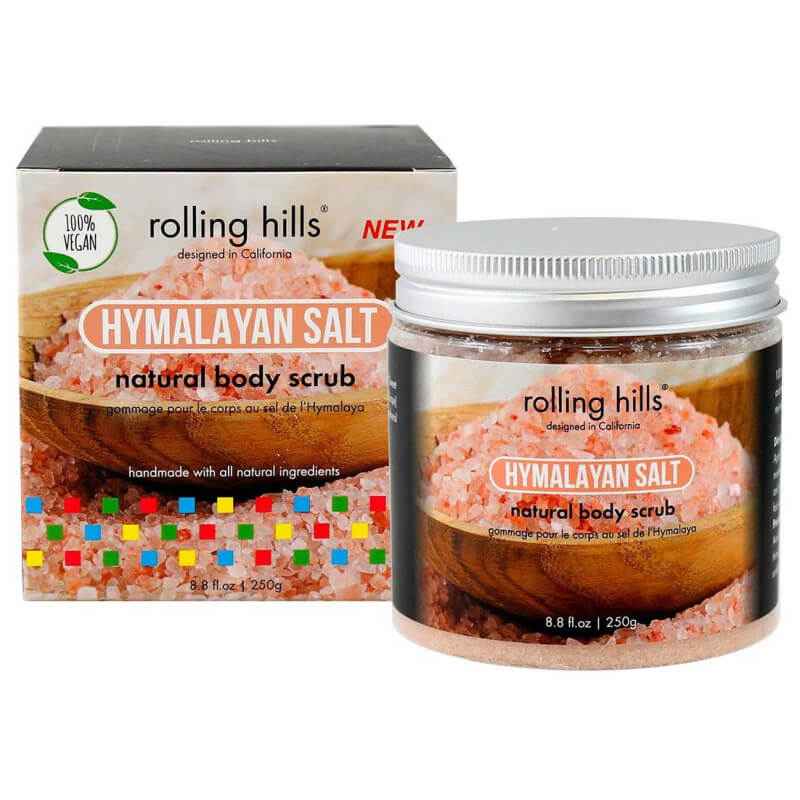 Rolling Hills Himalayan Salt Eliminates Impurities – Body Scrub for Women, 250 g