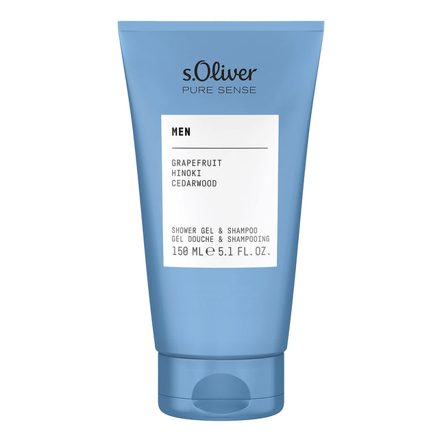 S. Oliver Pure Sense – Shower Gel for Men, All Over The Body, 150 ml