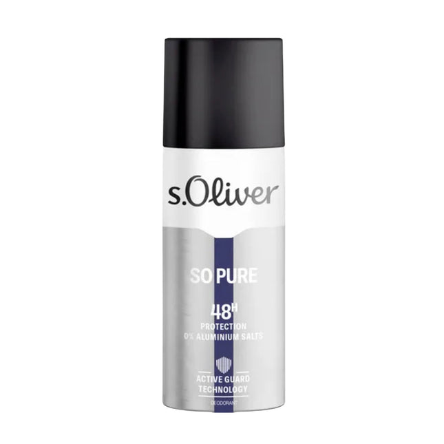 S. Oliver So Pure Hydrating 48H – Deodorant Spray for Men, 150 ml