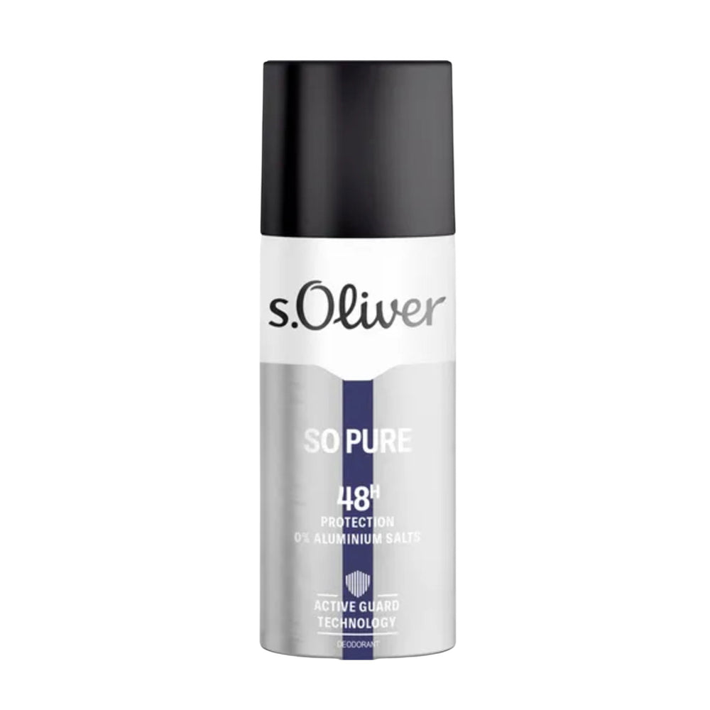 S. Oliver So Pure Hydrating 48H – Deodorant Spray for Men, 150 ml