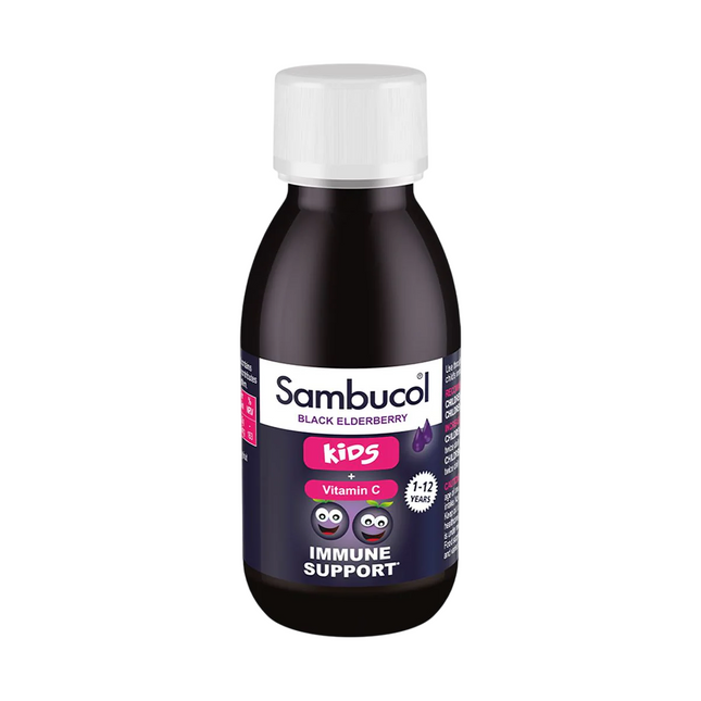 Sambucol Kids Black Elderberry & Vitamin C Support The Immune System – Syrup for Children, 120 ml