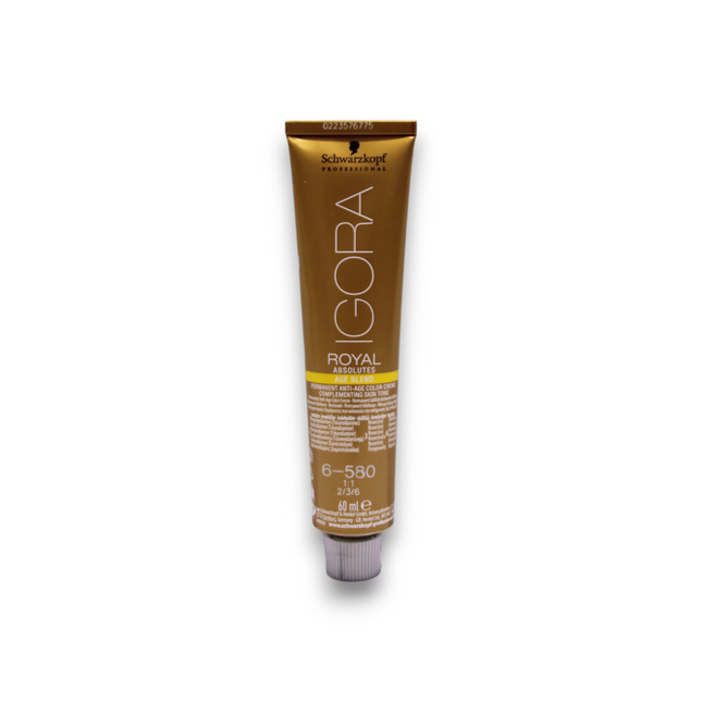 Schwarzkopf Professional Igora Royal – Permanent Hair Dye for Women, 6-580 Golden Red Chestnut, 60 ml