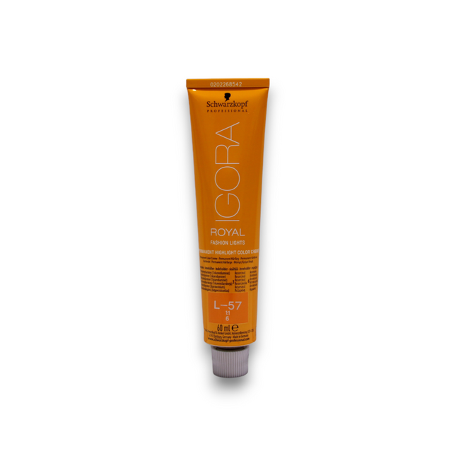Schwarzkopf Professional Igora Royal – Permanent Hair Dye for Women, L-57 Golden Copper, 60 ml