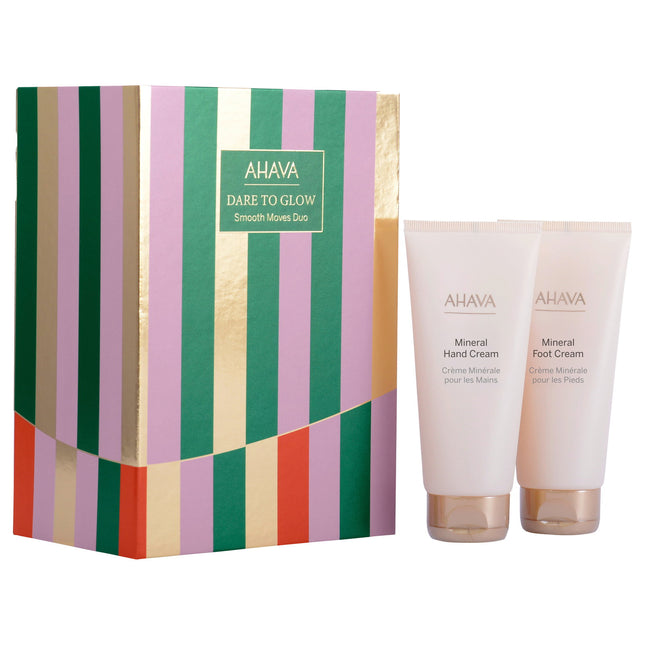 Ahava Dare To Glow Set Ahava: Dead Sea Water Hydration – Hand Cream for Women, 100 ml + Mineral, Nourishing, Foot Cream,…
