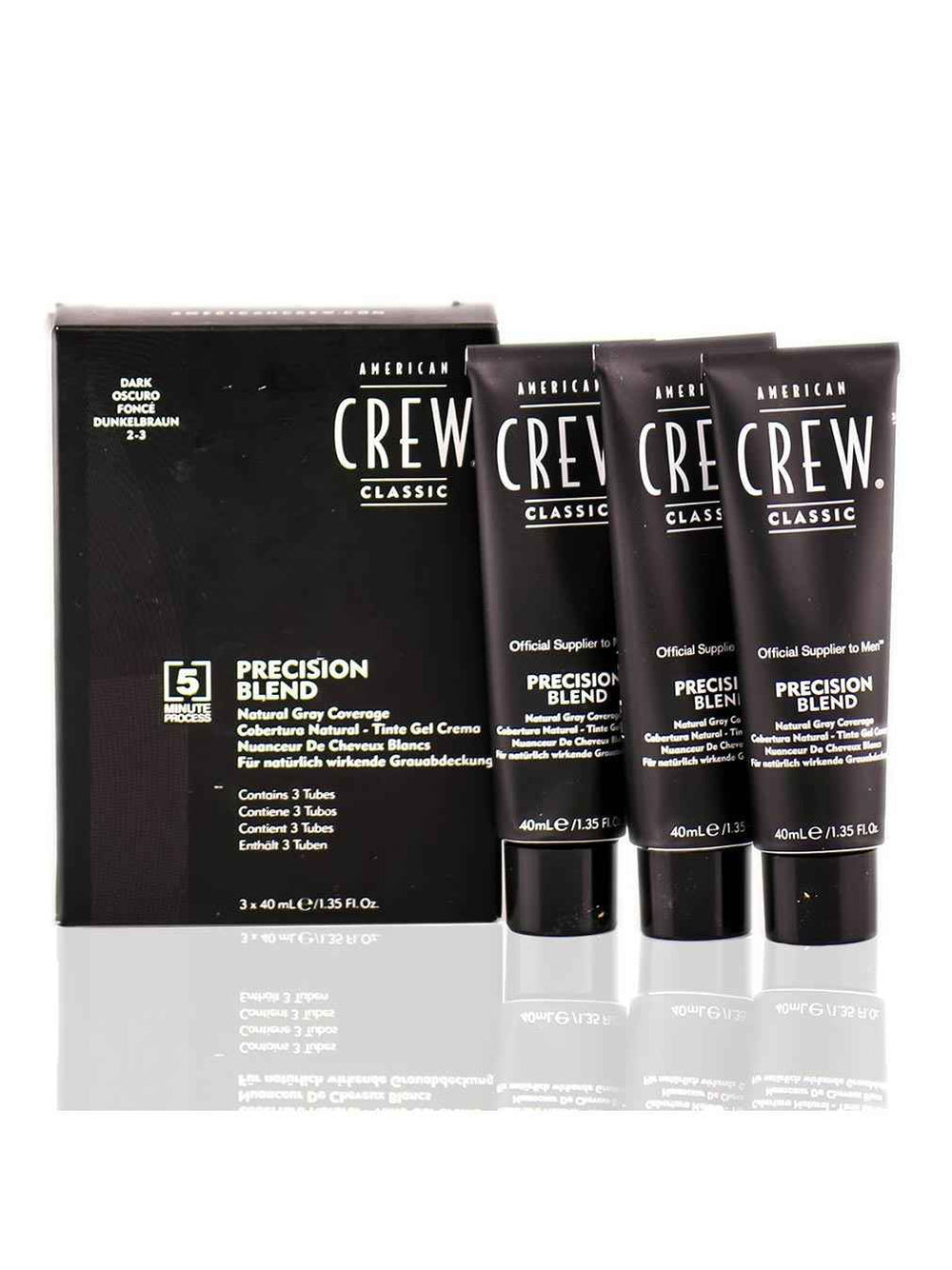 American Crew Set American Crew: Precision Blend Semi-Permanent Hair Dye – Hair Care Set Unisex, 2-3, 40 ml + Precision Blend, Semi-Permanent Hair Dye, 2-3, 40 ml + Precision Blend, Semi-Permanent Hair Dye, 2-3, 40 ml