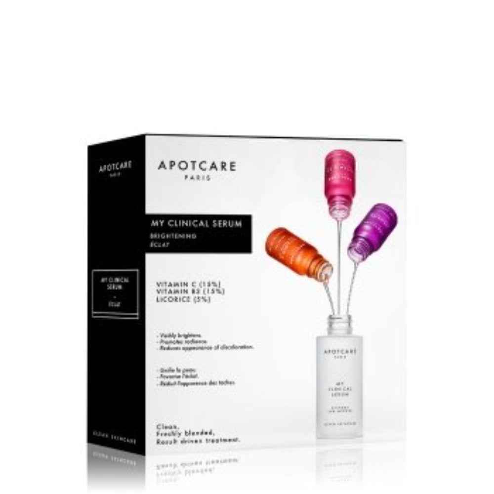 Apotcare My Clinical Serum Set Apotcare: Vitamin C for Women, Vitamin C, Brightening, Serum, For Face, 10 ml + Vitamin B3, Vitamin B3, Anti-Redness, Serum, For Face, 10 ml + Licorice, Oil-Free, Anti Spot, Day &…