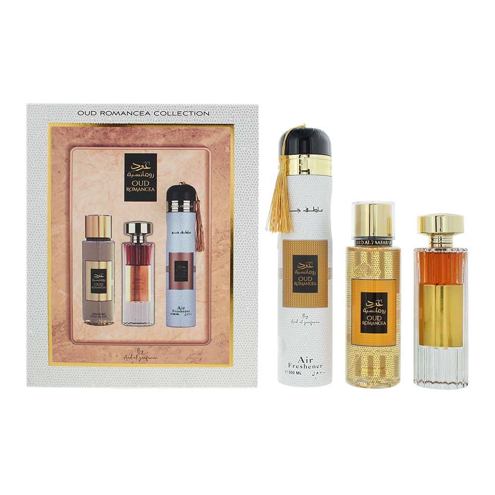 Ard Al Zaafaran Set Ard Al Zaafaran: Oud Romancea – Eau de Parfum Unisex, 100 ml + Oud Romancea, Scented Spray, 250 ml +…